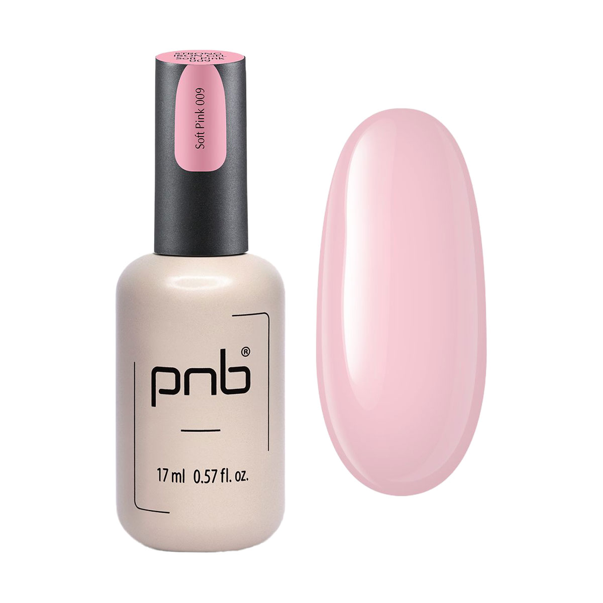 Гель для моделювання нігтів PNB Strong Iron Gel 009 Soft Pink, 17 мл